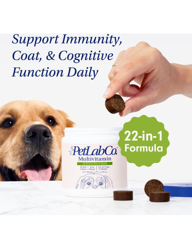 Multivitamina Masticable para Perros PetLab Co. - 22 en 1