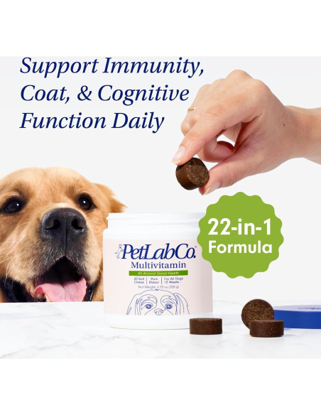 Multivitamina Masticable para Perros PetLab Co. - 22 en 1