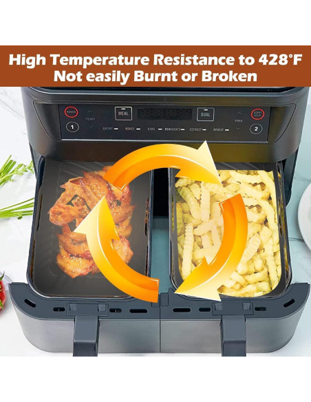 Forros de Silicona Reutilizables CEGOUT para Freidora Ninja DZ201