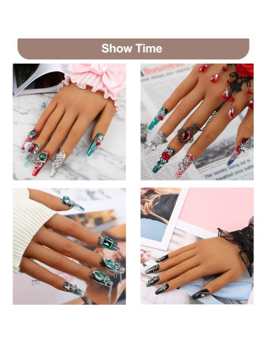 Mano de Práctica para Uñas Acrílicas Rolomanve 504 PZS