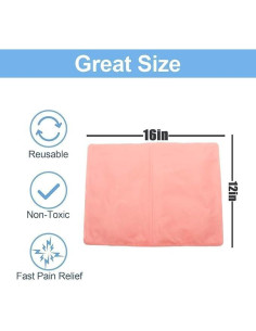 Paquete de Hielo Reutilizable IcePac Grande 28x38 cm Rosa 2