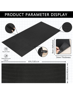 Alfombrilla Antideslizante HooTown 40x183 cm para Caja de Herramientas 2