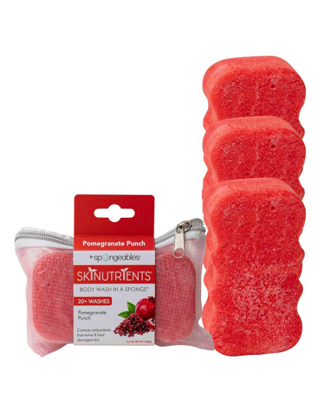 Esponjas de Ducha Spongeables 3 Unidades Golpe de Granada