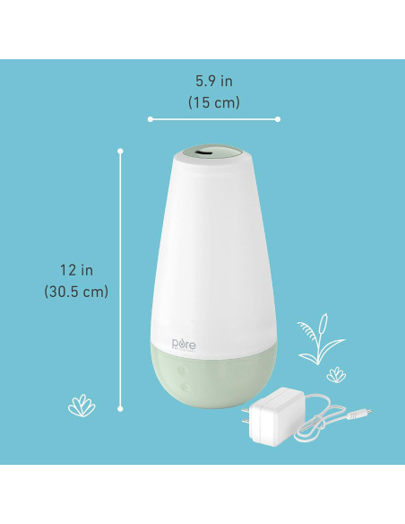 Humidificador 3-en-1 PureBaby Pure Enrichment Verde 2L