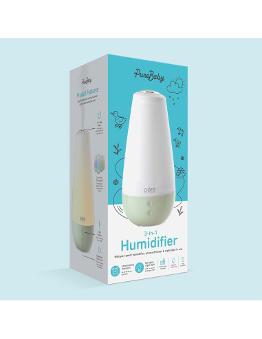 Humidificador 3-en-1 PureBaby Pure Enrichment Verde 2L