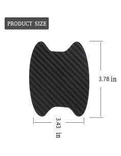 Protector de Manija de Puerta de Coche Blilo 4PCS Fibra Carbono 2