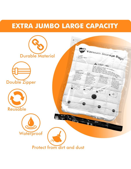 10 Bolsas de Almacenamiento al Vacío GONGSHI Pequeñas 10 Bolsas de Almacenamiento al Vacío GONGSHI Pequeñas