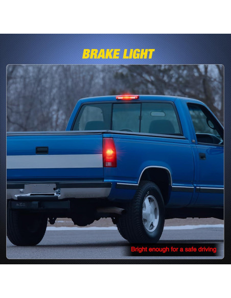 Luz de Freno LED Nilight Rojo para Chevy GMC C/K 1988-2000