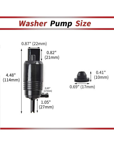 Bomba de Lavaparabrisas OTUAYAUTO para Chevy/GMC/Buick/Cadillac
