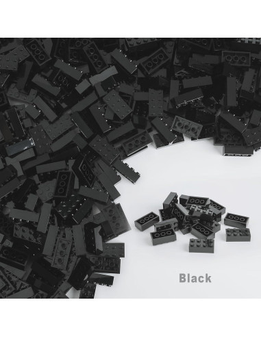 500 Ladrillos de Construcción 2x4 HUIZDQ + Base Placa Gris