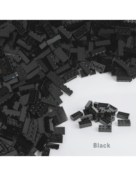 500 Ladrillos de Construcción 2x4 HUIZDQ + Base Placa Gris