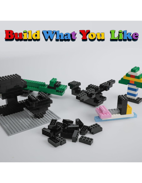 500 Ladrillos de Construcción 2x4 HUIZDQ + Base Placa Gris