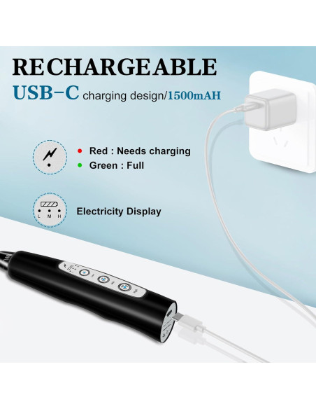 Espumador de Leche Eléctrico BSRGMS Negro 3 Velocidades