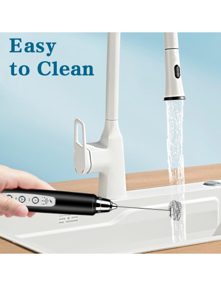 Espumador de Leche Eléctrico BSRGMS Negro 3 Velocidades