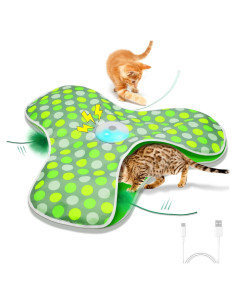 Juguete Interactivo para Gatos LEPLE P43 Recargable Verde