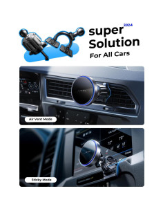 Cargador Inalámbrico MagSafe LISEN 15W para Auto - iPhone/Samsung 2