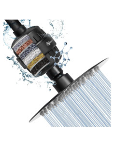 Cabezal de Ducha Filtrante NearMoon 15.24 cm Acero Inoxidable