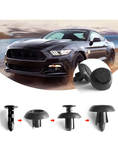 20 Clips de Cubierta de Motor TOPCNOEM 7mm para Toyota/Lexus