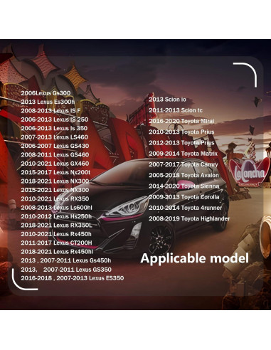 20 Clips de Cubierta de Motor TOPCNOEM 7mm para Toyota/Lexus