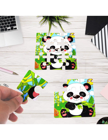 Rompecabezas de Madera SANNIX para Niños - 12 Piezas Animales Rompecabezas de Madera SANNIX para Niños - 12 Piezas Animales