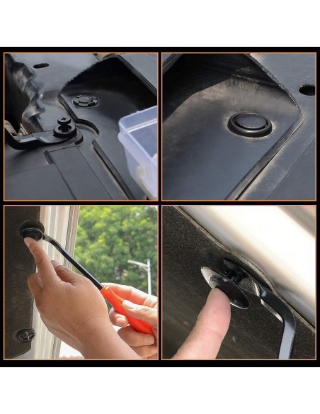 GOOACC 166 Pcs Clips de Retención y Grommets de Tornillo