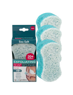 Esponjas de Ducha Spongeables Sal Marina 3 Unidades 20+ Lavados
