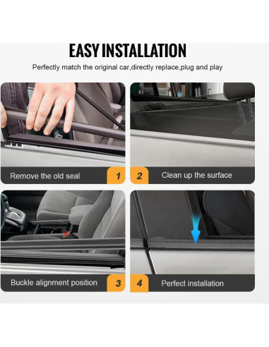 Sellos de Moldura de Ventana GZYF para Toyota Prado 2003-2009