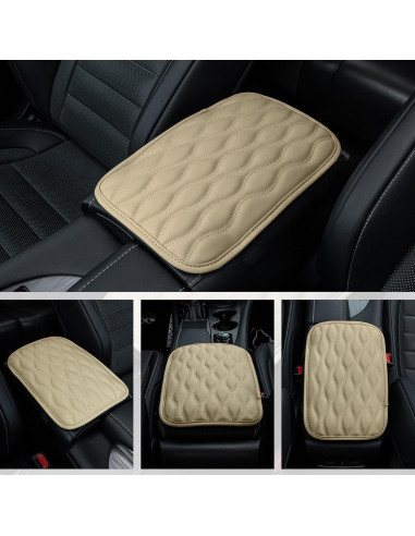 Funda Almohadilla Consola Central Auto Amiss Beige Universal