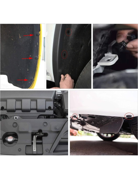 GOOACC 100 Clips Sujetadores Tipo Empuje para Toyota y Lexus