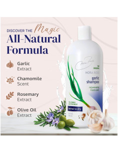 Champú Engrosante de Ajo Nora Ross 0.95L - Anticaspa y Crecimiento 2