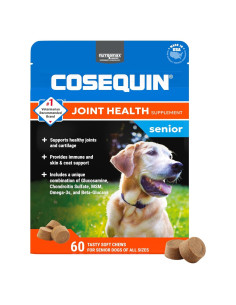 Suplemento Articular para Perros Mayores Nutramax Cosequin 60 Masticables