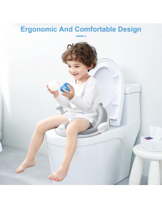 Asiento de Entrenamiento para Baño ANGELBLISS Gris Ergonómico 2