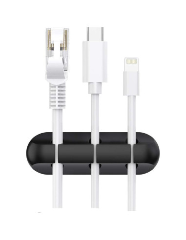 SOULWIT Clips Sujetacables Autoadhesivos Silicona - 3 Piezas