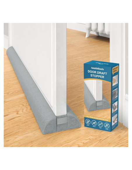 2 Tapones de Corrientes de Aire Augblinds 81 cm Ajustables Gris