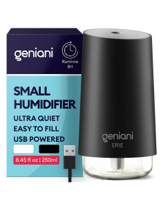 Humidificador portátil Geniani Erie 0.25L USB con luz nocturna