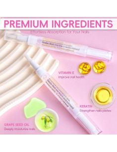 Bolígrafo de Aceite para Cutículas Foncomy Lirio y Aloe 13cm 2