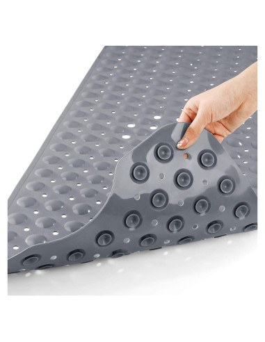 Alfombrilla de Ducha Antideslizante XKVUKXO 100x40 cm Gris