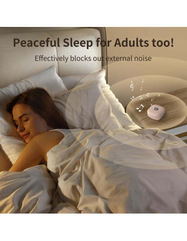 Máquina de Ruido Blanco HAODINGMAI H10-FS 21 Sonidos Compacta