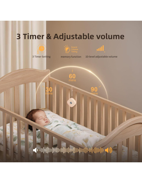 Máquina de Ruido Blanco HAODINGMAI H10-FS 21 Sonidos Compacta Máquina de Ruido Blanco HAODINGMAI H10-FS 21 Sonidos Compacta