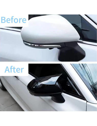 Cubierta de Espejo Retrovisor Toyota Camry 2018-2025 TKREENO Negro Brillante