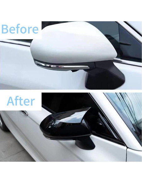 Cubierta de Espejo Retrovisor Toyota Camry 2018-2025 TKREENO Negro Brillante