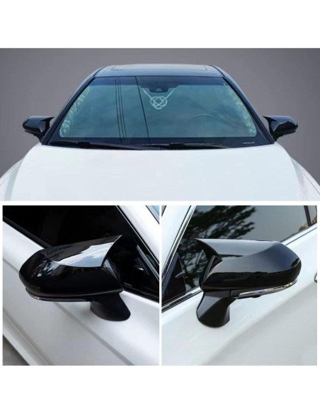 Cubierta de Espejo Retrovisor Toyota Camry 2018-2025 TKREENO Negro Brillante