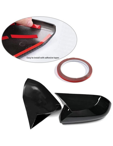 Cubierta de Espejo Retrovisor Toyota Camry 2018-2025 TKREENO Negro Brillante