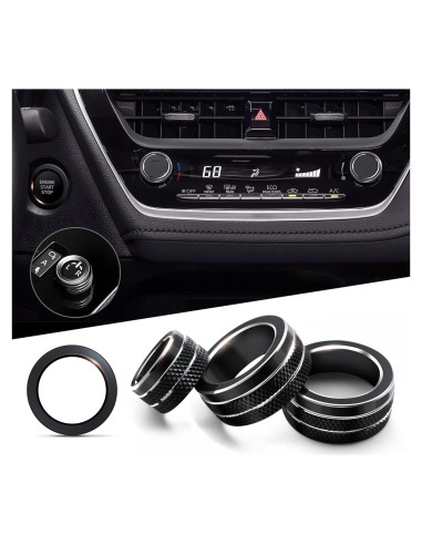 Cubierta de Perilla de Aluminio Polodunn para Toyota Corolla 2022-2025