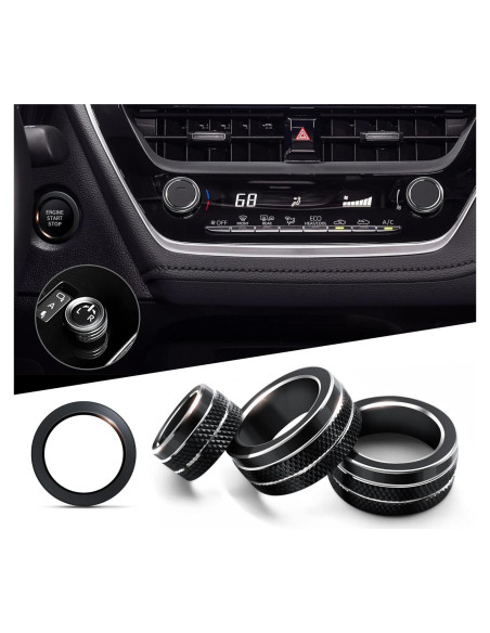 Cubierta de Perilla de Aluminio Polodunn para Toyota Corolla 2022-2025