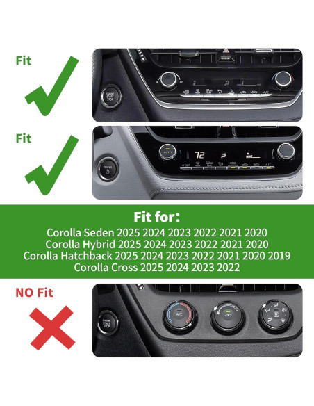 Cubierta de Perilla de Aluminio Polodunn para Toyota Corolla 2022-2025