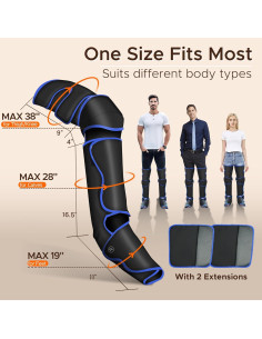 Masajeador de Piernas Xiamen Healthpal 7204B con Calor y Compresión 2