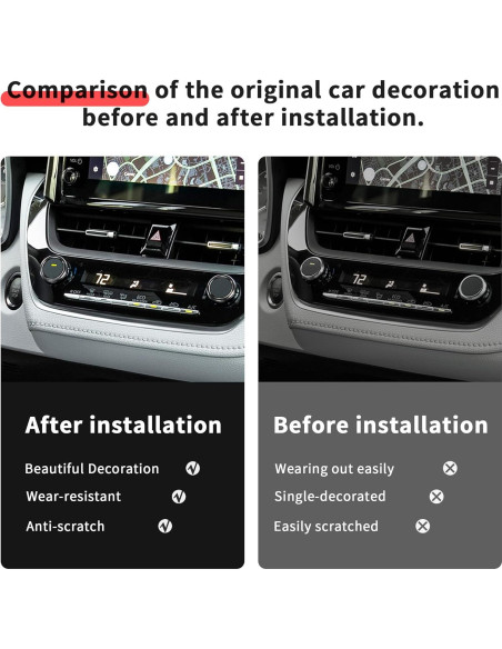 Cubierta de Perilla de Aluminio Polodunn para Toyota Corolla 2022-2025