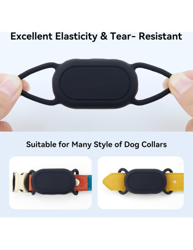 Soporte para Collar de Perro SkyArmor para Galaxy Smarttag2 - Funda Silicona Impermeable
