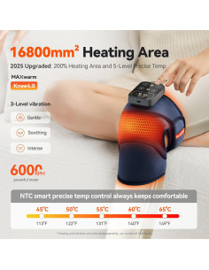 Masajeador de Rodilla Inalámbrico IKEEPFIT MAXwarm 4.0 con Calor 2